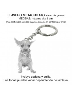 Llavero silueta con foto