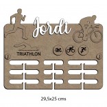 Medalleros de madera MDF 6mm para medallas personalizado con nombre y deporte